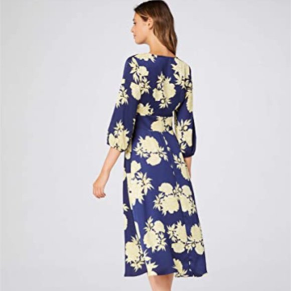 NWT TRUTH & FABLE Women's Midi Floral A-Line Dress - Picture 3 of 3